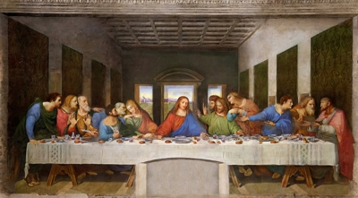 "The last supper" by Leonardo Di Vinci in 1498 