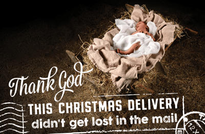 This Christmas gift didn't get lost in the mail