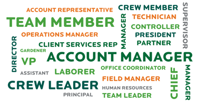 People often have job titles at work