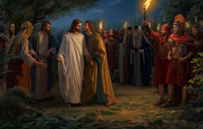 Judas Iscariot betrays Jesus Christ