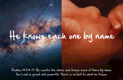 God knows each star by name